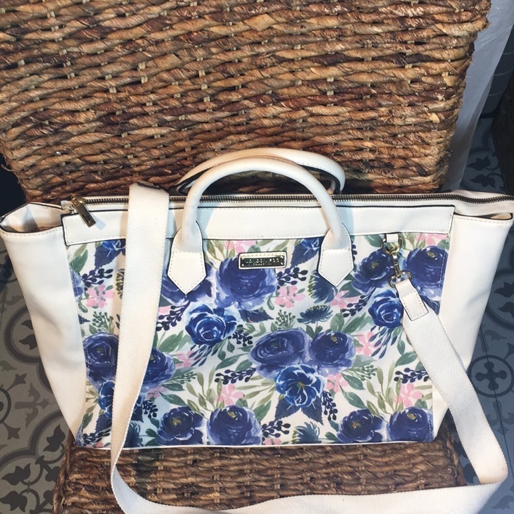 London Fog large floral handbag - Picture 3 of 10